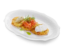 Драники с лососем